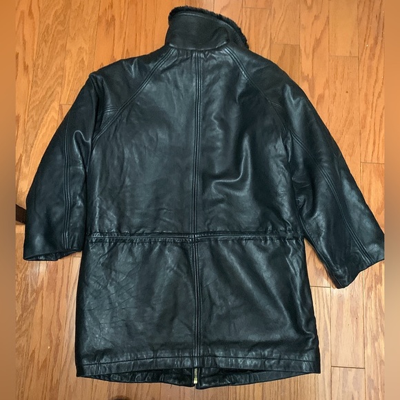 Women’s Medium Andrew Marc New York Leather Quilt Lined Insulated Jacket - Picture 9 of 16